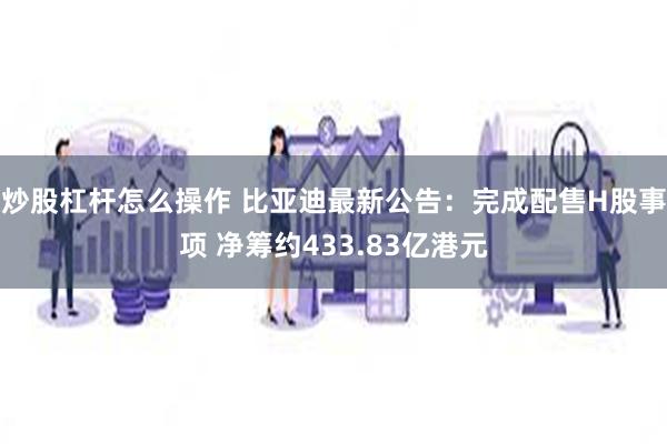 炒股杠杆怎么操作 比亚迪最新公告：完成配售H股事项 净筹约433.83亿港元