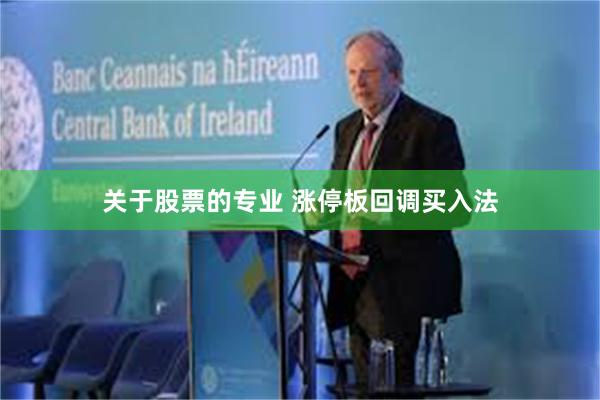 关于股票的专业 涨停板回调买入法