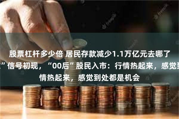 股票杠杆多少倍 居民存款减少1.1万亿元去哪了？存款“搬家”信号初现，“00后”股民入市：行情热起来，感觉到处都是机会