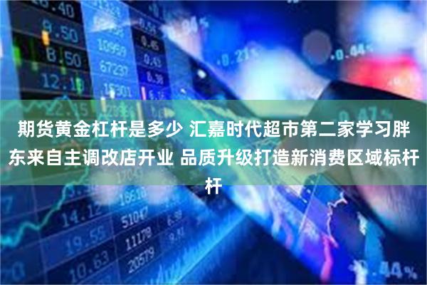 期货黄金杠杆是多少 汇嘉时代超市第二家学习胖东来自主调改店开业 品质升级打造新消费区域标杆